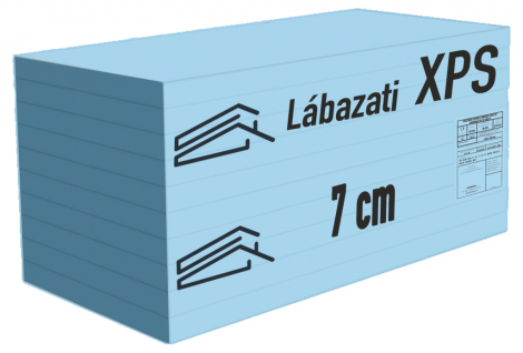 XPS lábazati hőszigetelő lemez 7 cm vastag