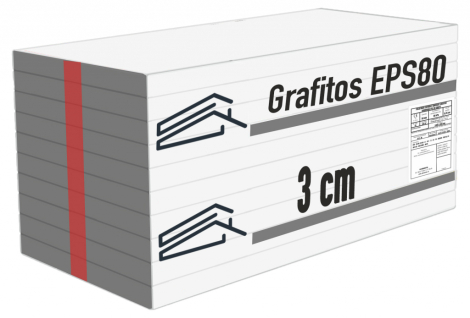 3cm EPS 80 grafitos hőszigetelő lemez