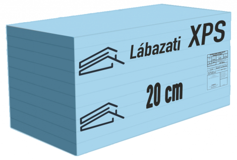 XPS lábazati hőszigetelő lemez 20 cm vastag