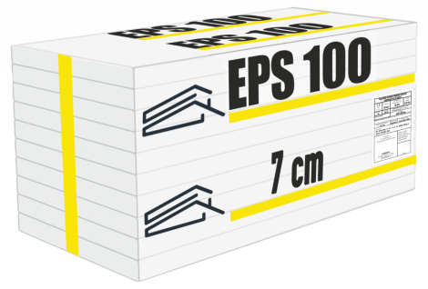 EPS 100 lépésálló hőszigetelő lemez 7 cm
