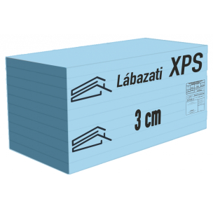 XPS lábazati hőszigetelő lemez 3 cm vastag