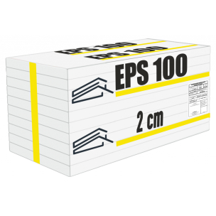EPS 100 lépésálló hőszigetelő lemez 2 cm
